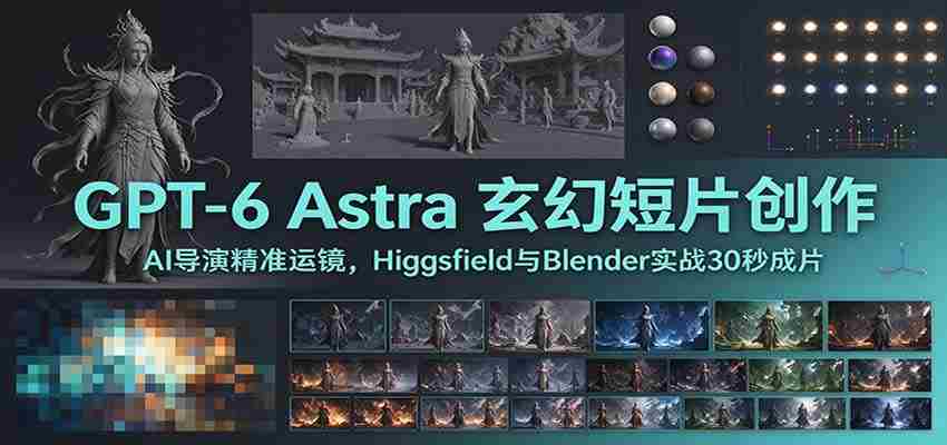 GPT-6 Astra 玄幻短片创作：AI导演精准运镜，Higgsfield与Blender实战30秒成片-任任的小木屋 - 热点知汇