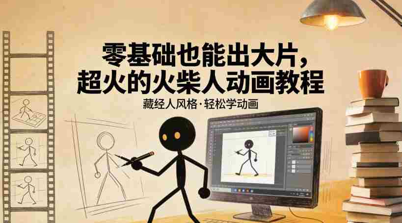 零基础也能出大片，超火的火柴人动画教程（藏经人风格）-任任的小木屋 - 热点知汇