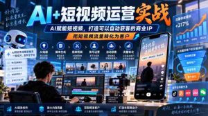 AI助力短视频运营，智能引流打造商业IP，自动获客，流量变现之道-任任的小木屋 - 热点知汇