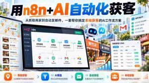 AI赋能本地营销】n8n+智能工具打造全流程获客方案：高效抓取商家信息，一键发送邮件，专业AI工作流轻松助力客户拓展-任任的小木屋 - 热点知汇