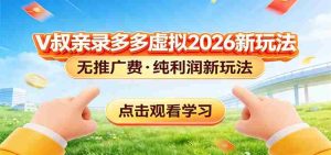 拼多多虚拟电商新玩法，0推广费0成本启动，专为新手打造-任任的小木屋 - 热点知汇