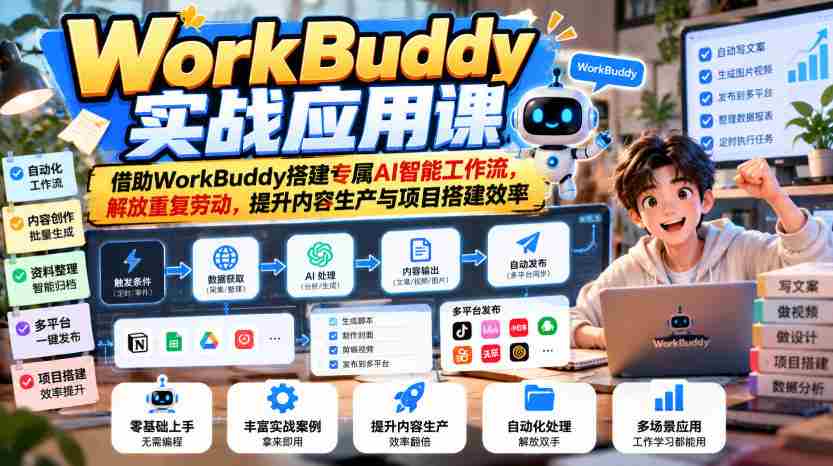 体验WorkBuddy高效工作坊：构建个性化AI工作流，摆脱繁琐劳作，加速内容创作与项目构建-任任的小木屋 - 热点知汇