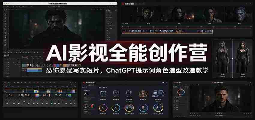 AI影视制作大师班：揭秘恐怖悬疑短片制作，ChatGPT教你打造独特角色造型与提示词技巧-任任的小木屋 - 热点知汇