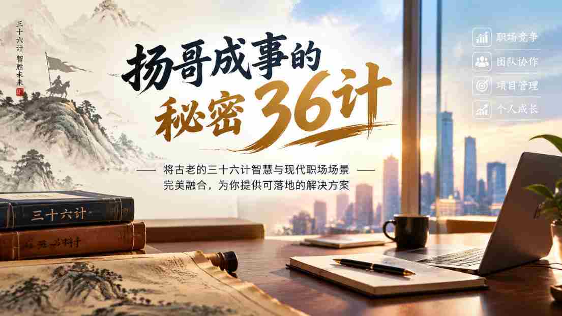 揭秘扬哥事业巅峰的智慧策略：三十六计与现代职场无缝对接，实战指南助你一臂之力-任任的小木屋 - 热点知汇