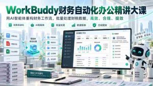 AI赋能财务革新,WorkBuddy自动化课程深度解析,智能优化工作流程,批量处理财务数据,效率与合规双提升-任任的小木屋 - 热点知汇