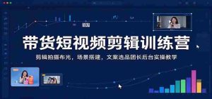 短视频带货技巧全解析:从剪辑拍摄到场景布光,一应俱全,专业团长后台操作实战教学-任任的小木屋 - 热点知汇