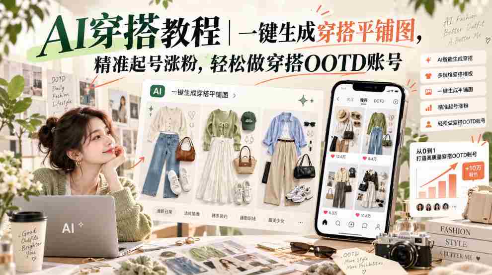 智能搭配指南：轻松制作穿搭效果图，快速吸粉增粉，打造个人时尚穿搭账号-任任的小木屋 - 热点知汇