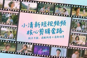 小清新短视频核心剪辑套路,新手万能,适配所有小清新场景-任任的小木屋 - 热点知汇