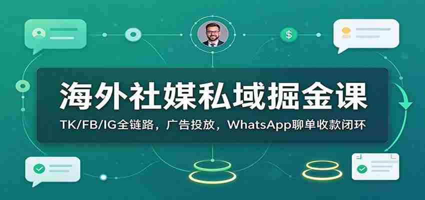 全球社交平台私域财富挖掘指南:TK、FB、IG全方位策略,广告投放与WhatsApp成交收款一网打尽-任任的小木屋 - 热点知汇