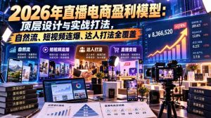 2026直播电商盈利新策略:揭秘高端布局与实战攻略,全渠道流量、短视频爆发、网红策略一网打尽-任任的小木屋 - 热点知汇