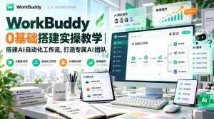 轻松掌握WorkBuddy零基础教程:构建AI自动化工作流程,打造个性化智能团队-任任的小木屋 - 热点知汇