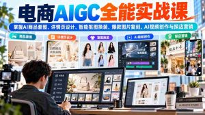 AI赋能电商全链路：解锁商品图片、详情页制作、智能换装、爆款复制及视频营销技巧-任任的小木屋 - 热点知汇