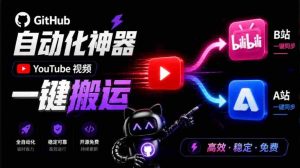 B站与A站轻松上手,GitHub隐藏利器Y2A-Auto,将YouTube视频一键搬运,操作简便如分享动态-任任的小木屋 - 热点知汇