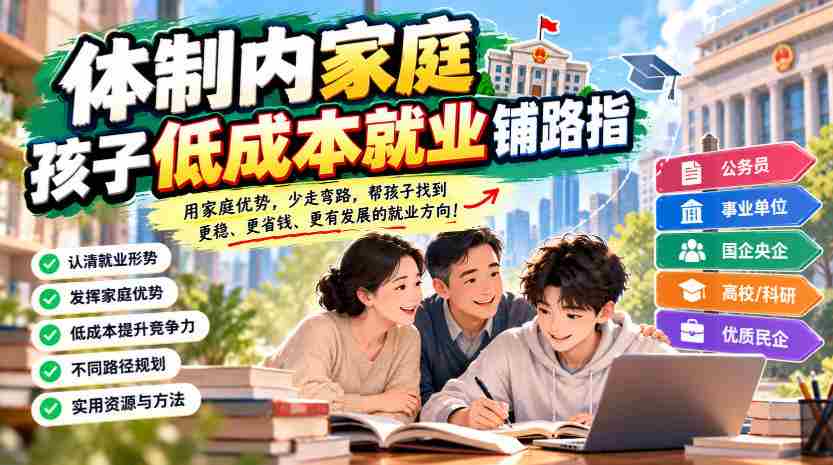 揭秘体制内家庭子女低成本就业攻略:公众号独家分享-任任的小木屋 - 热点知汇