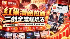 解锁红果漫剧新玩法：告别无头副业，抓住拉新风口，普通人轻松赚翻天-任任的小木屋 - 热点知汇