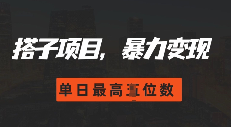 2024搭子玩法，0门槛，暴力变现，单日最高破四位数【揭秘】-任任的小木屋 - 热点知汇