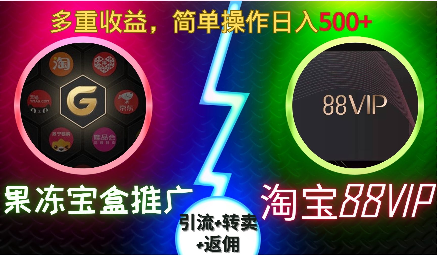 果冻宝盒推广88VIP,引流+转卖+返佣,多重收益,简单操作日入5张【揭秘】-任任的小木屋 - 热点知汇