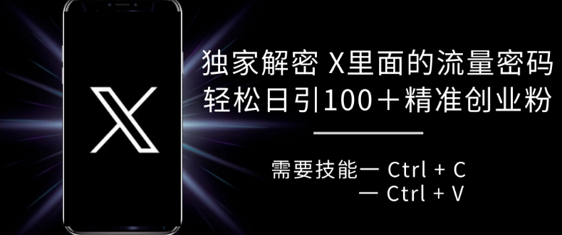 独家解密 X 里面的流量密码，复制粘贴轻松日引100+-任任的小木屋 - 热点知汇